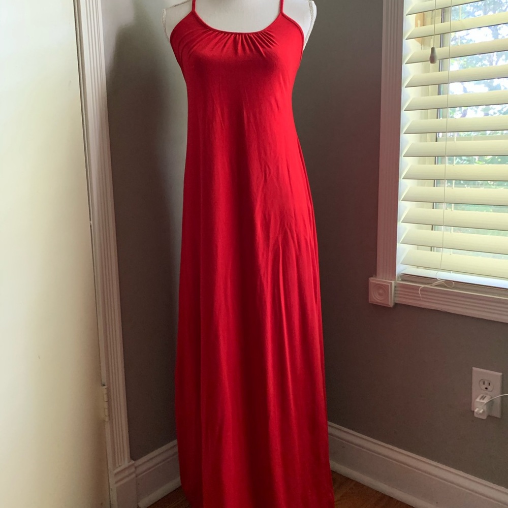 Express Red Maxi Dress